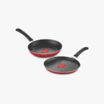 01-4-1.jpg Red Aluminium Nonstick 250 mm Flat Tawa