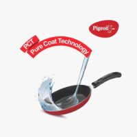 Red Aluminium Nonstick 250 mm Flat Tawa