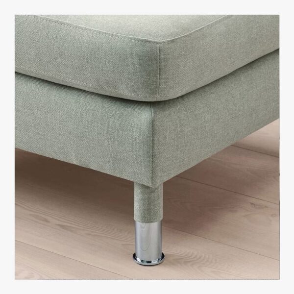 Footstool, Gunnared light green/metal