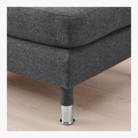 Footstool, Gunnared light green/metal