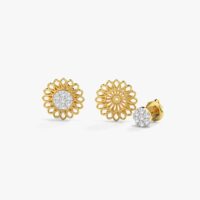 Evie Detachable Diamond Stud Earrings