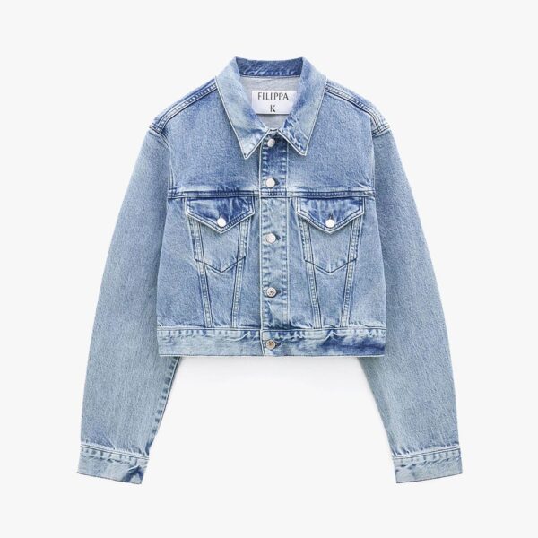 Women's Classic Denim Jacket-Motorcycle Edition
