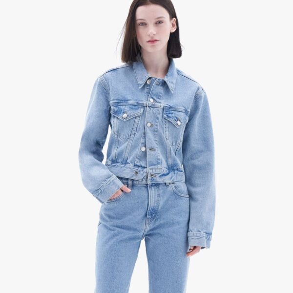 Women's Classic Denim Jacket-Motorcycle Edition