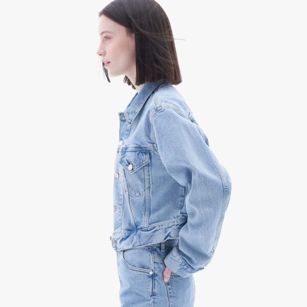 Women's Classic Denim Jacket-Motorcycle Edition