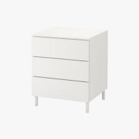 06-2.jpg Chest Of 3 Drawers, White/fonnes White