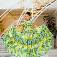 5783053338583698296.jpg Elegant Habesha ሽፎን Chiffon Dress for Women – Traditional Ethiopian & Eritrean Fashion with Modern Floral Design