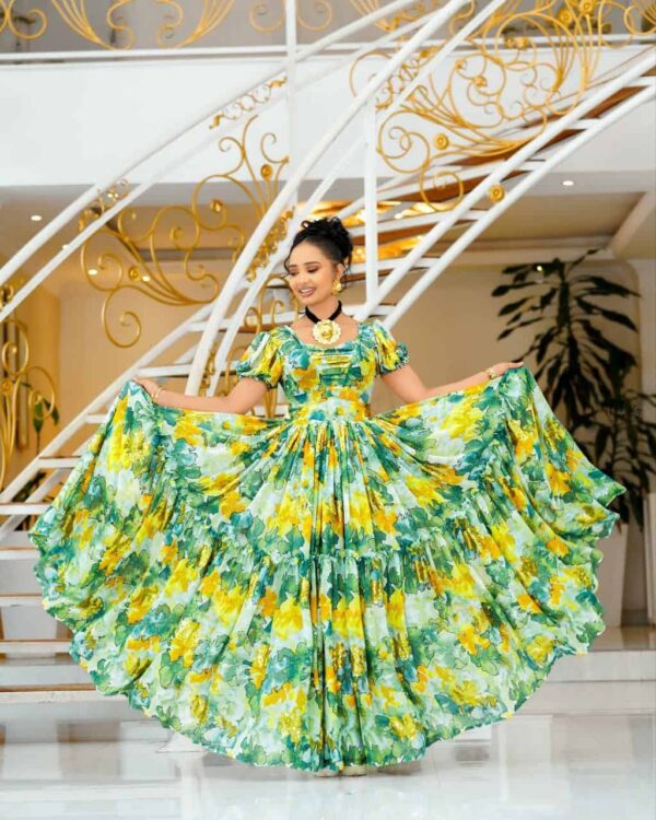 5783053338583698296.jpg Elegant Habesha ሽፎን Chiffon Dress for Women – Traditional Ethiopian & Eritrean Fashion with Modern Floral Design