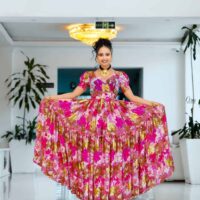 5783053338583698306-1.jpg Elegant Habesha ሽፎን Chiffon Dress for Women – Traditional Ethiopian & Eritrean Fashion with Modern Floral Design