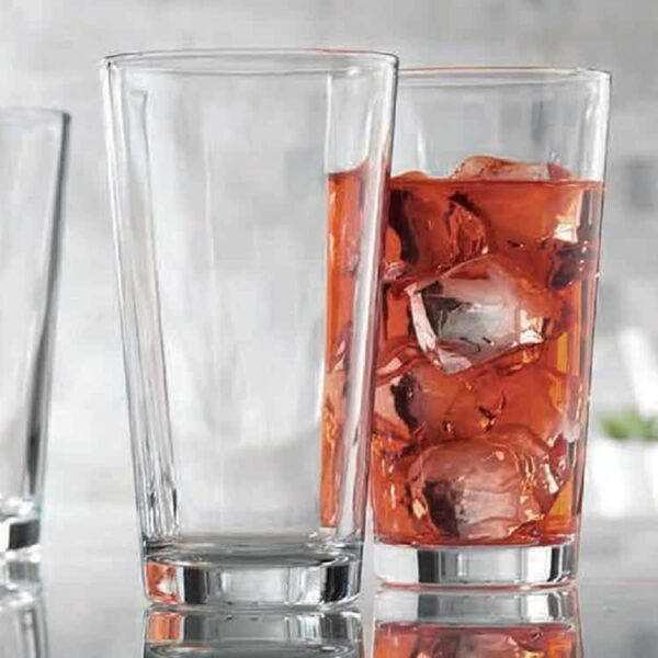 Set of 6 Clear 16 oz Pub Glasses – Durable Beer & Cocktail Mixing Glasses for Home or Bar Use