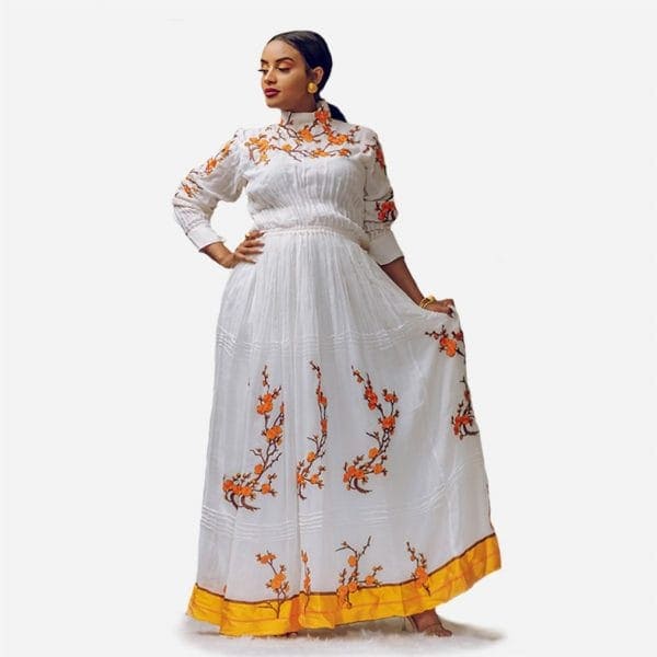 HABESHA DRESS | TRADITIONAL ETHIOPIAN HABESHA KEMIS | ELEGANT ETHIOPIAN CLOTHING