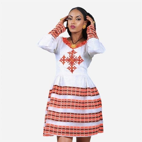 HABESHA DRESS | TRADITIONAL ETHIOPIAN HABESHA KEMIS | ELEGANT ETHIOPIAN CLOTHING