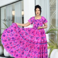 Premium Floral Habesha Chiffon ሽፎን ዲዛይን Dresses - Modern Ethiopian & Eritrean Traditional Maxi Gowns