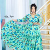 Premium Floral Habesha Chiffon ሽፎን ዲዛይን Dresses - Modern Ethiopian & Eritrean Traditional Maxi Gowns