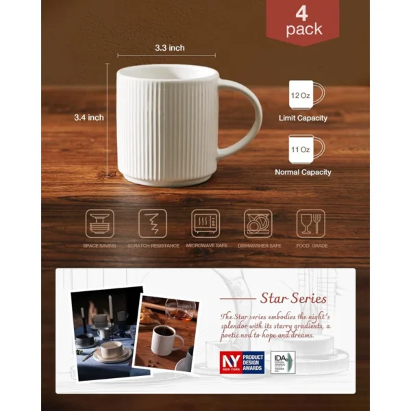 Azal+Stoneware+Coffee+Cup-310623924 (1) ዘመናዊ የቡና መጠጫ ኩባያዎች - በተለያዩ ቀለማት Modern Stoneware Mugs