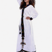 Habesha dress (2) Authentic Hand-Woven Habesha Dress - Traditional Ethiopian & Eritrean Cultural Clothing for Weddings and Special Occasions