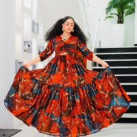 ሓበሻ  ሽፎን ቀሚስ ዲዛይን Habesha Chiffon Dress – Luxury Ethiopian & Eritrean Occasion Wear